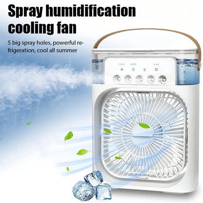 Humidifier Cooler Fan 3 Gear Air Conditioner Cooler Portable USB Desktop Spray Fans For Office Dormitory Room Cooling