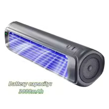 Portable 3 Speeds Tower Fan Rechargeable Non-drilling Desk Fan Quiet Standing Air Conditioning Fan Office