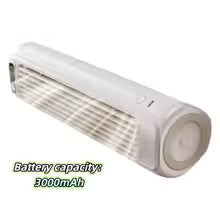 Portable 3 Speeds Tower Fan Rechargeable Non-drilling Desk Fan Quiet Standing Air Conditioning Fan Office