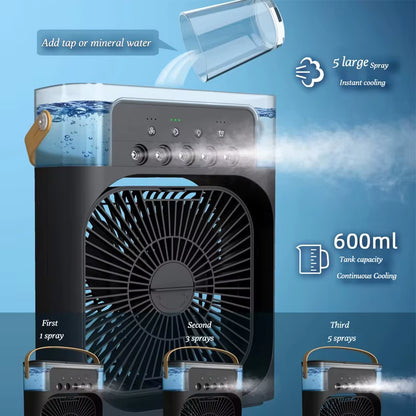 Humidifier Cooler Fan 3 Gear Air Conditioner Cooler Portable USB Desktop Spray Fans For Office Dormitory Room Cooling